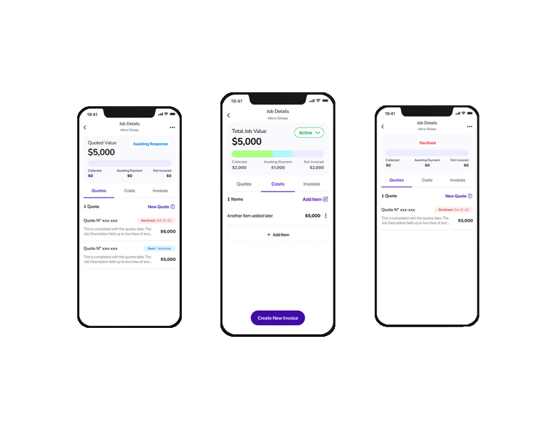 Upcraft — quotes and invoices